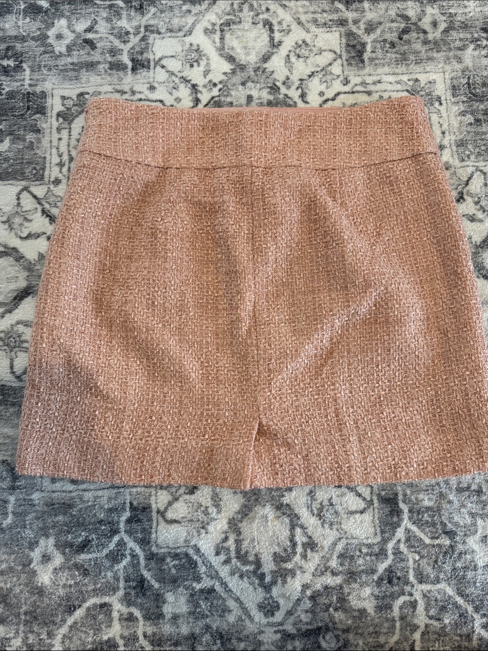 The Limited Rose Gold-Tone Textured Midi Skirt - Picture 5 of 5